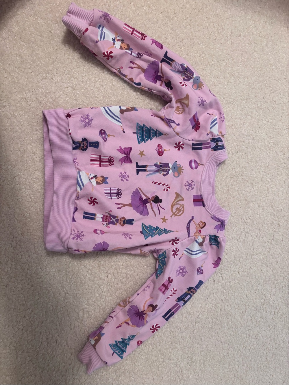 Little sleepies nutcracker puff sleeve sweatshirt